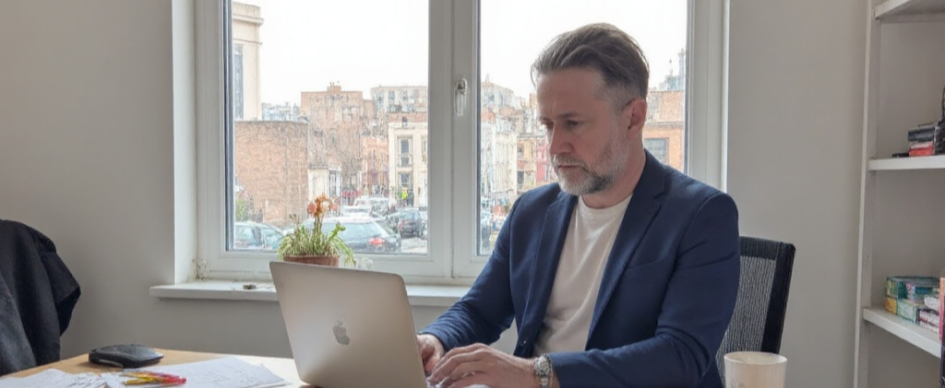 Dave Ashworth At His Desk